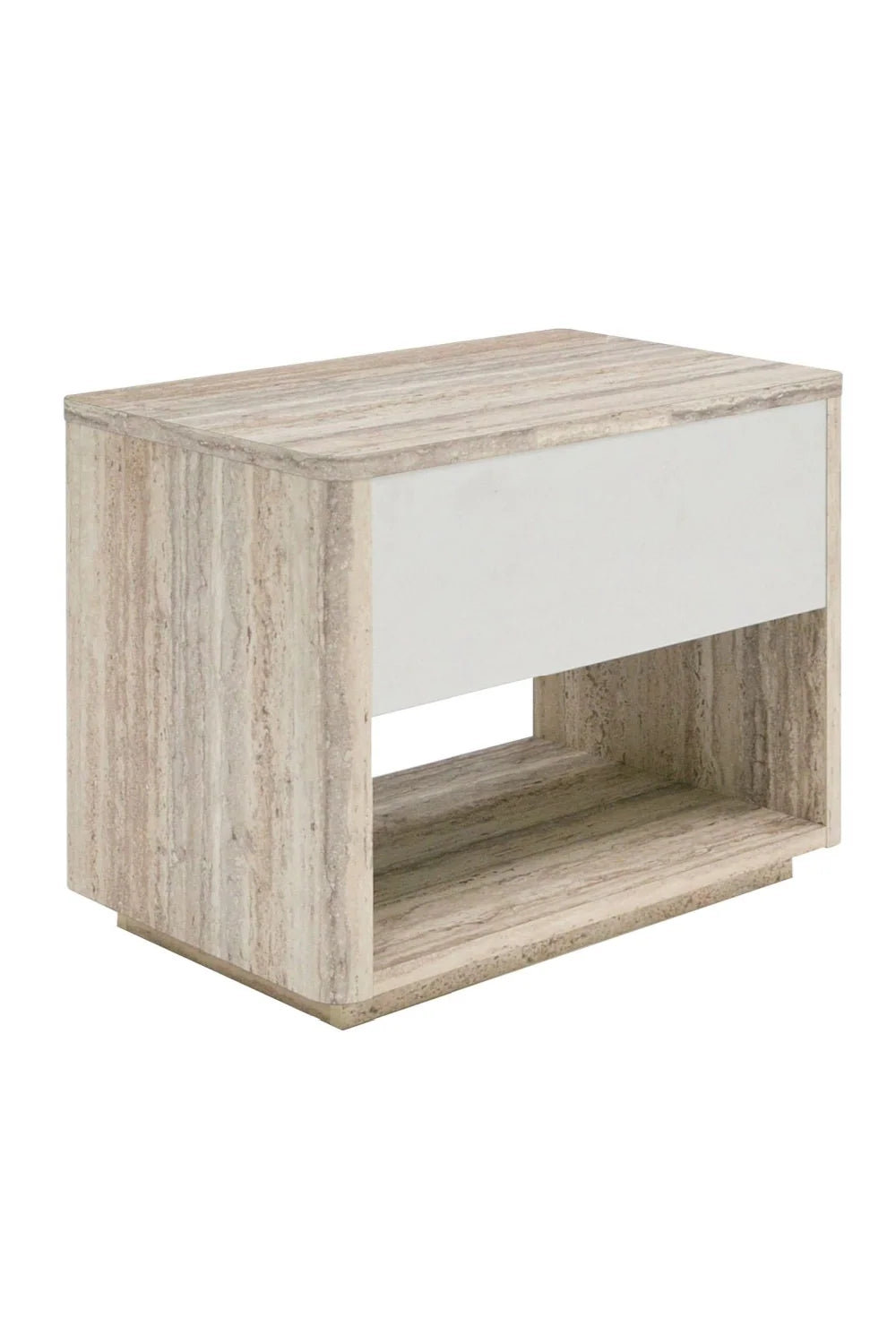 Luxury Modern Roma Travertine Nightstand European Style for Villa