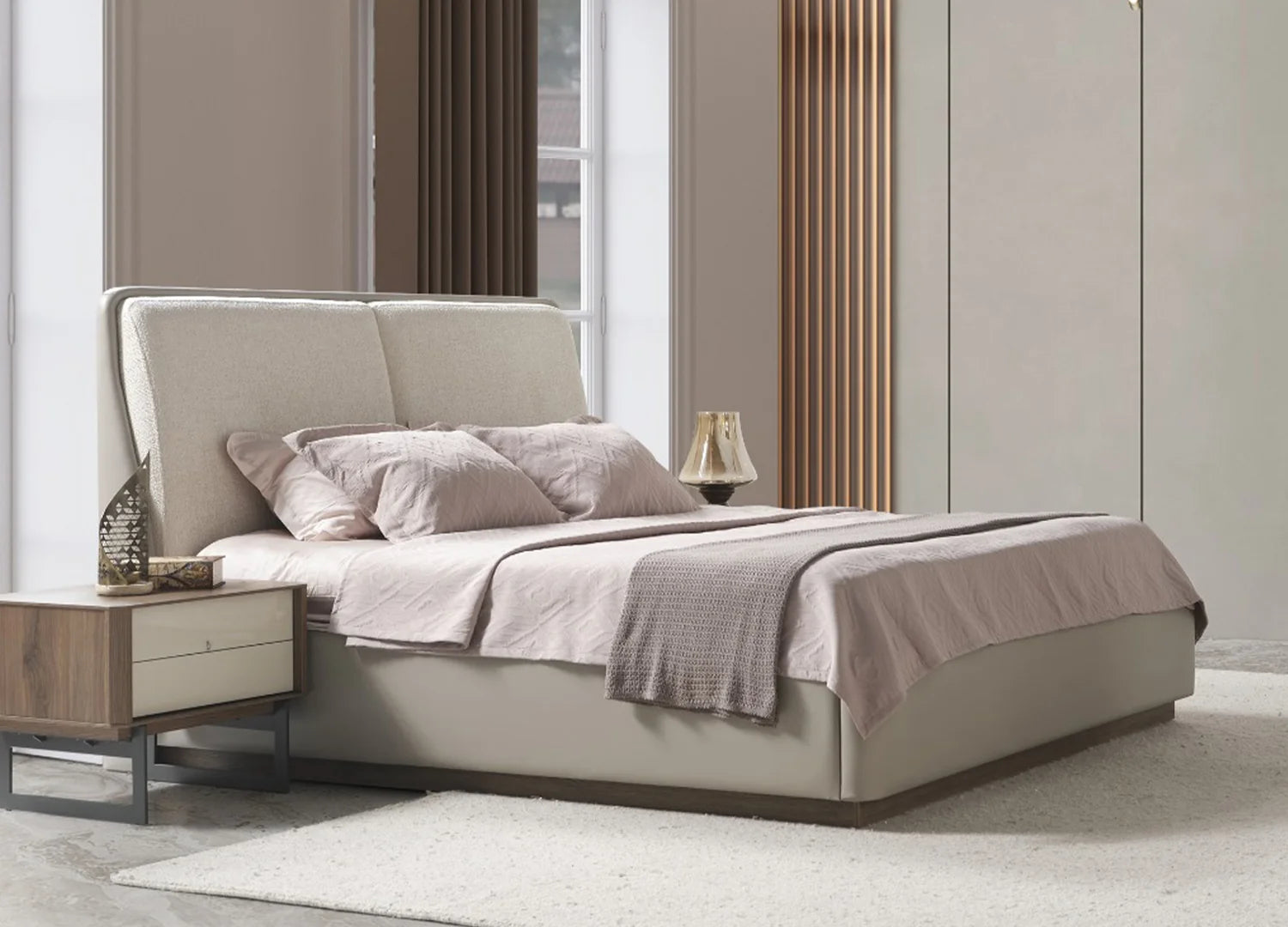 Luxury Modern Rome Bed European Style for Villa