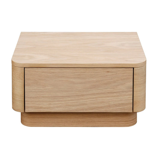Luxury Modern Round Off 1-Drawer Nightstand European Style for Villa