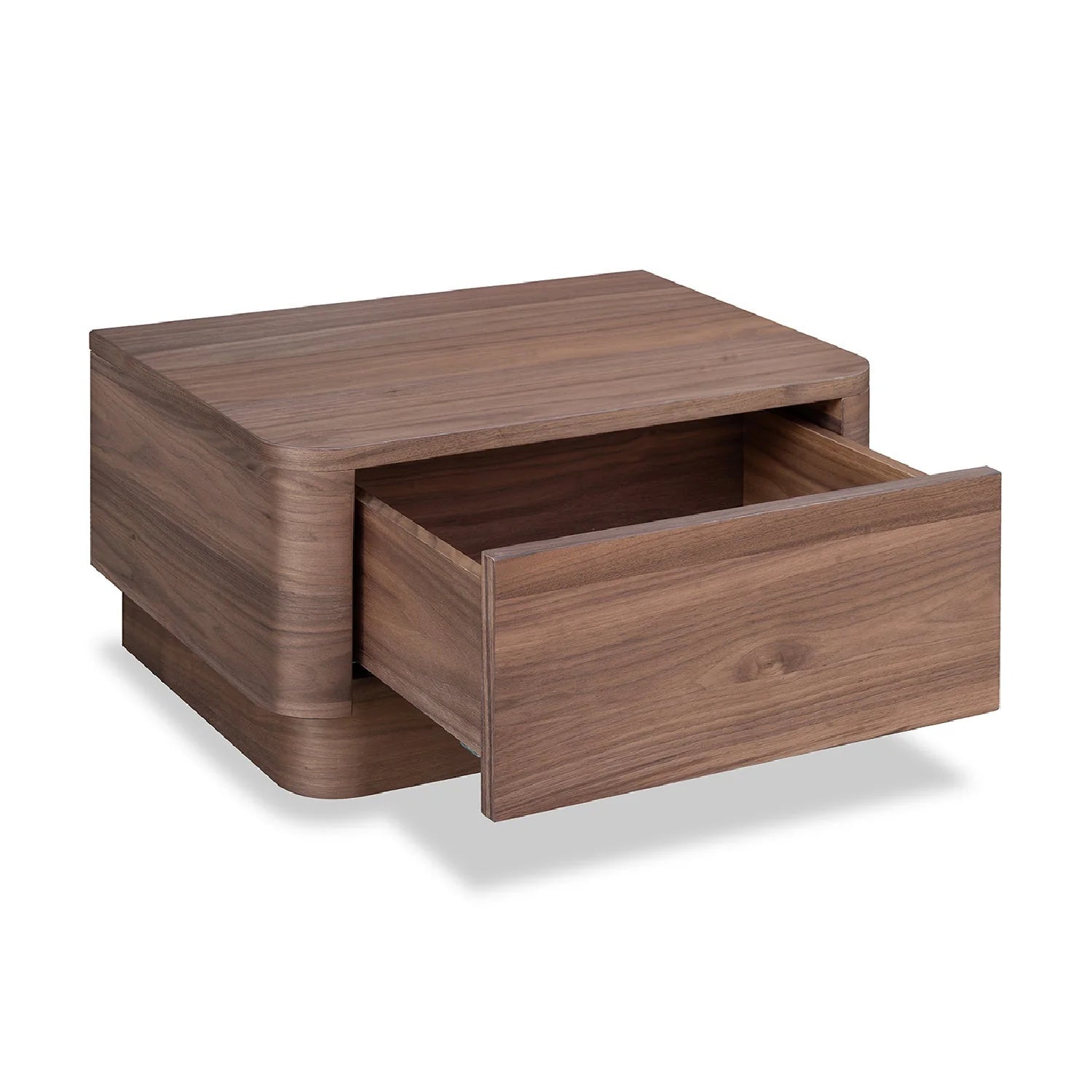 Luxury Modern Round Off 1-Drawer Nightstand European Style for Villa