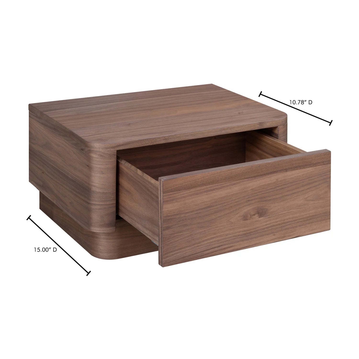 Luxury Modern Round Off 1-Drawer Nightstand European Style for Villa