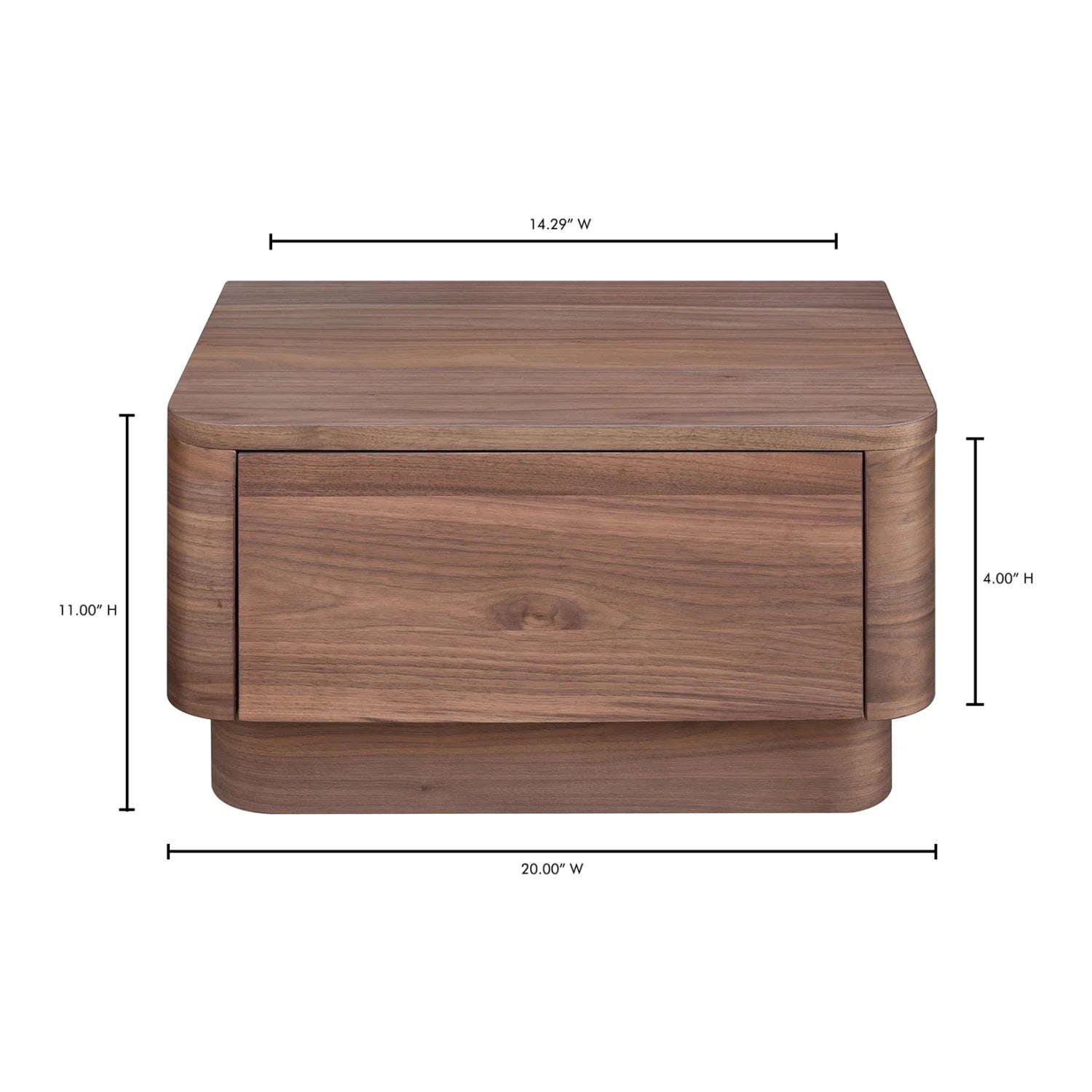 Luxury Modern Round Off 1-Drawer Nightstand European Style for Villa