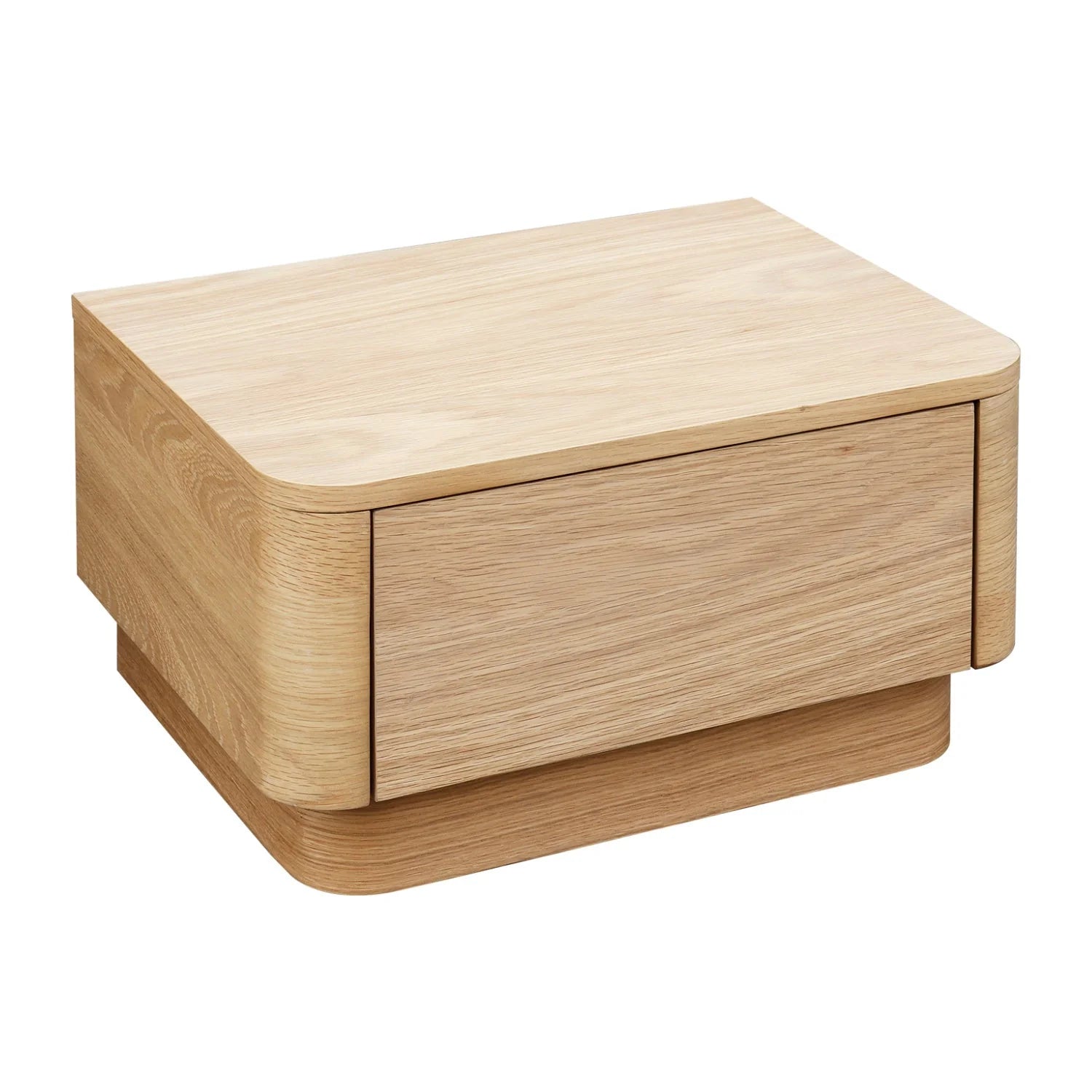 Luxury Modern Round Off 1-Drawer Nightstand European Style for Villa