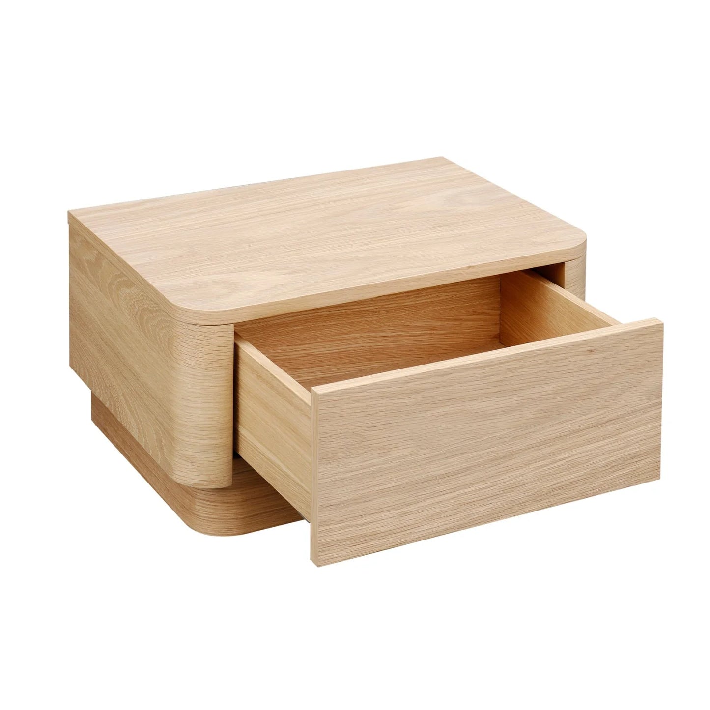 Luxury Modern Round Off 1-Drawer Nightstand European Style for Villa