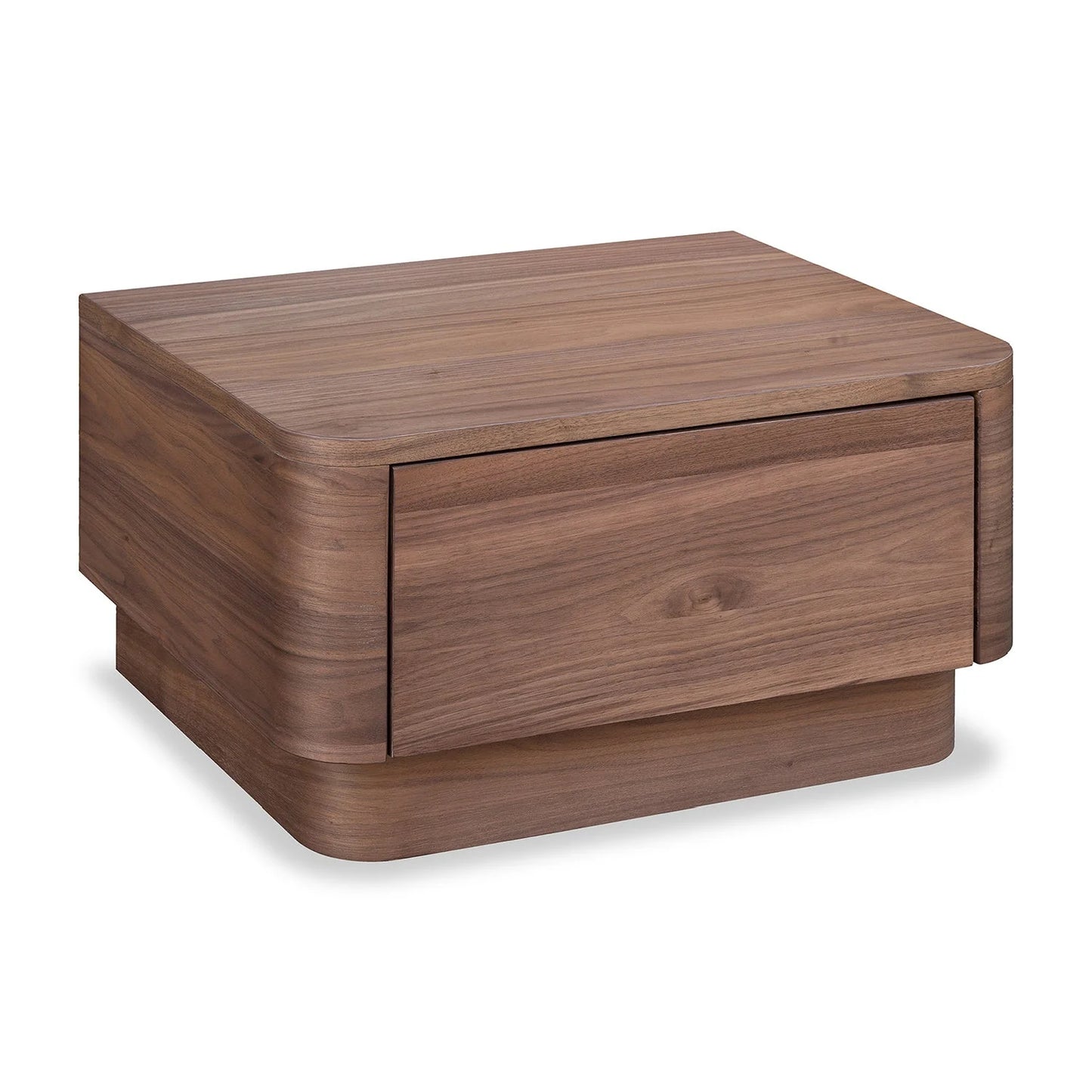 Luxury Modern Round Off 1-Drawer Nightstand European Style for Villa