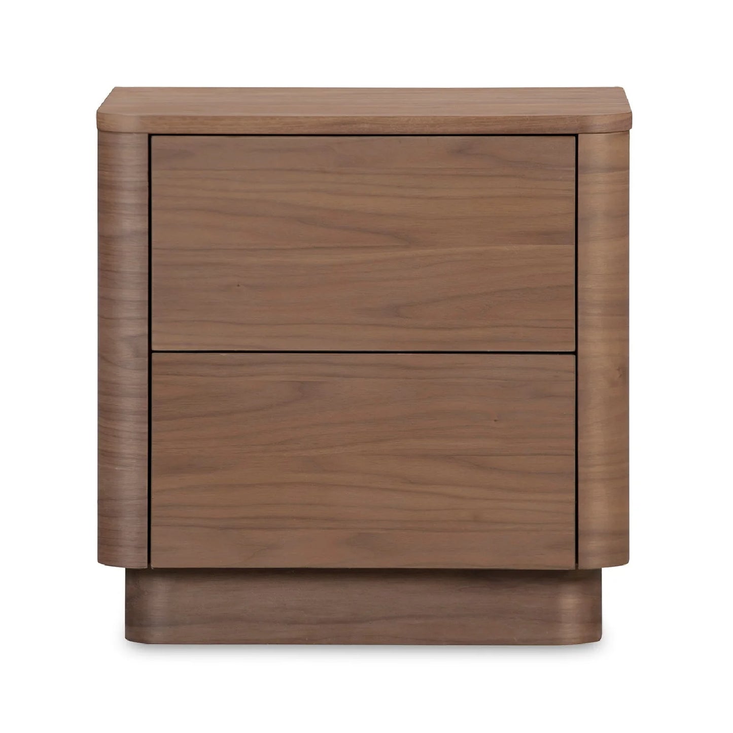 Luxury Modern Round Off 2-Drawer Nightstand European Style for Villa