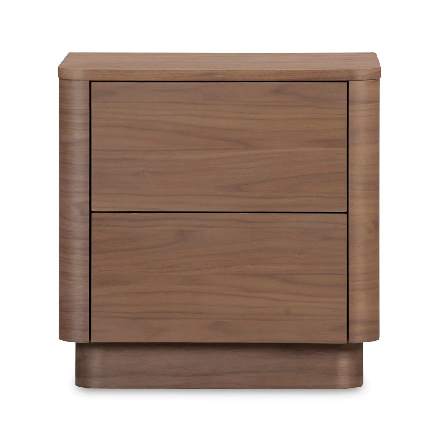 Luxury Modern Round Off 2-Drawer Nightstand European Style for Villa