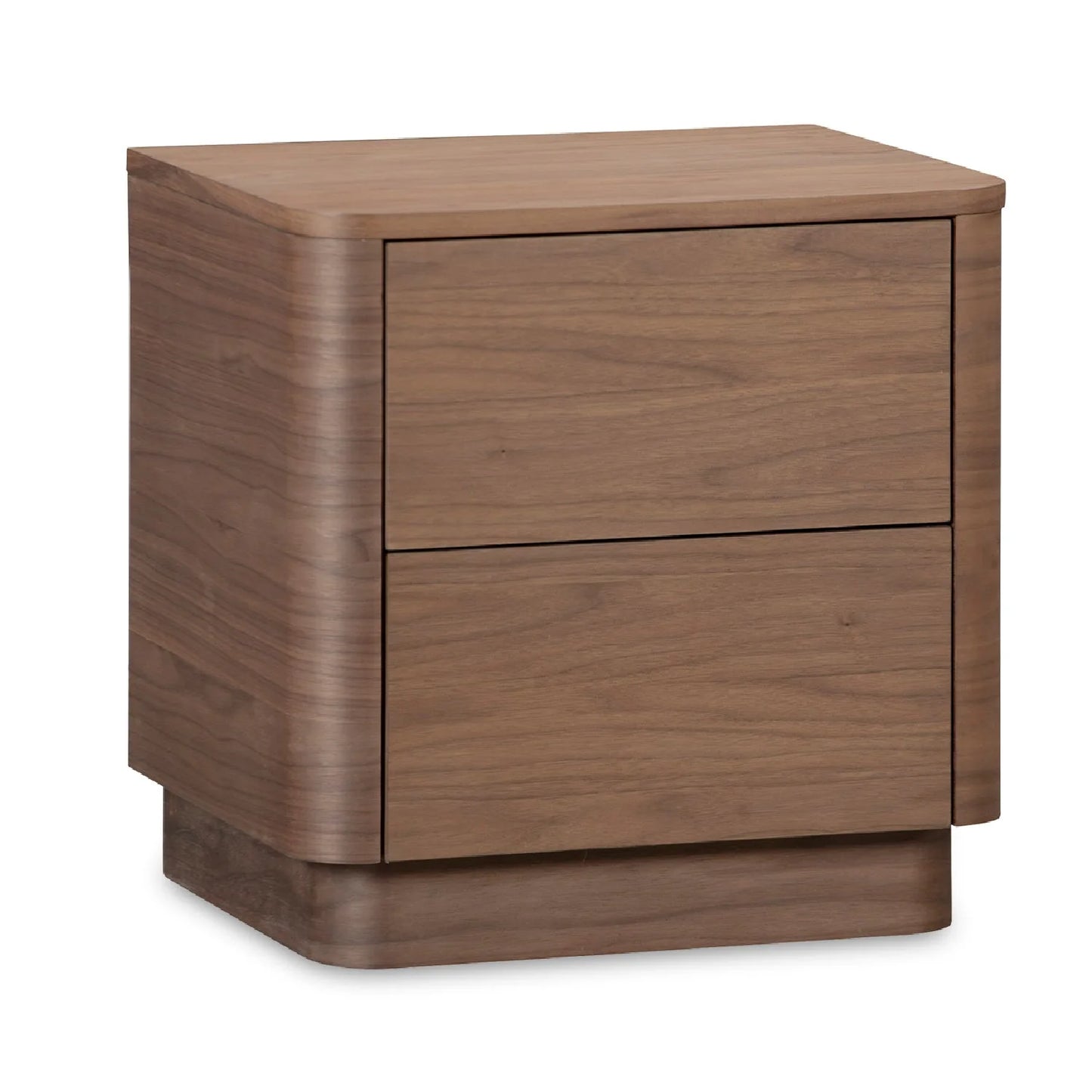Luxury Modern Round Off 2-Drawer Nightstand European Style for Villa