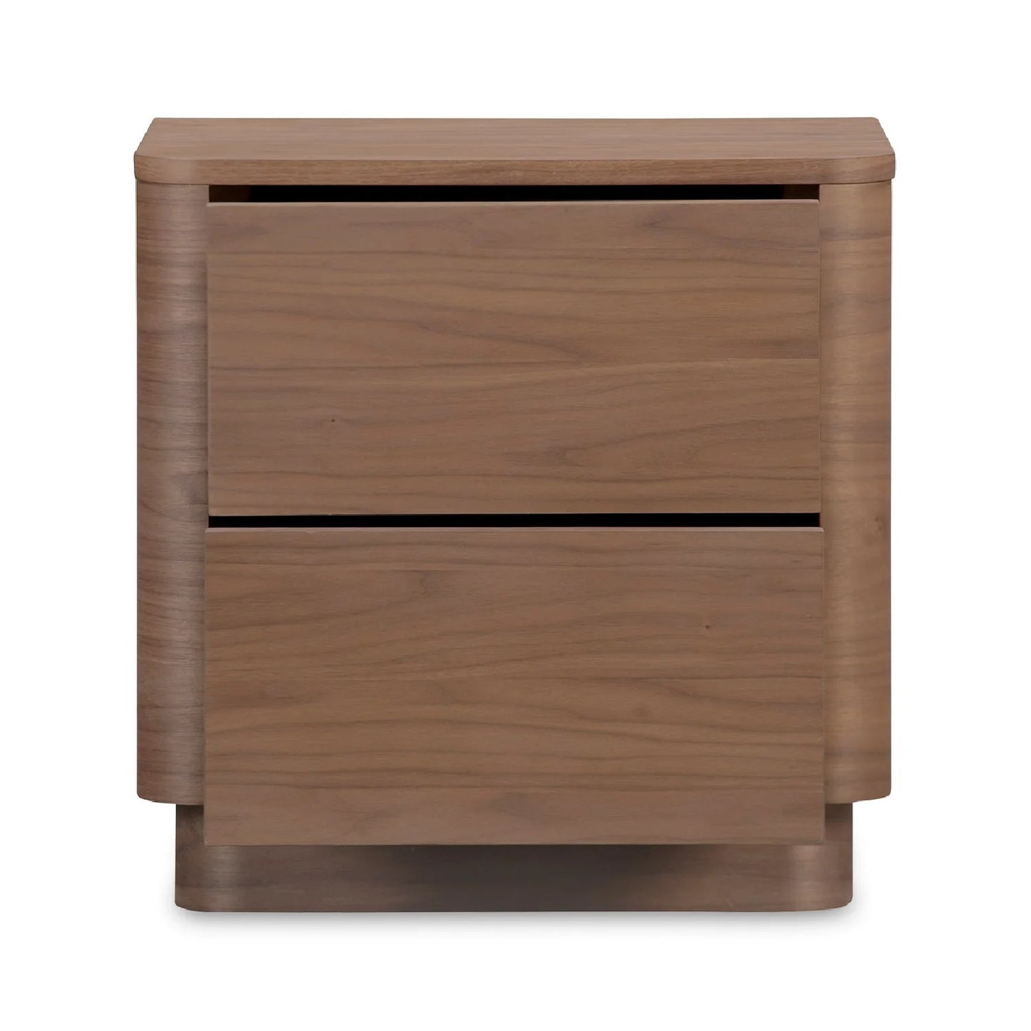 Luxury Modern Round Off 2-Drawer Nightstand European Style for Villa