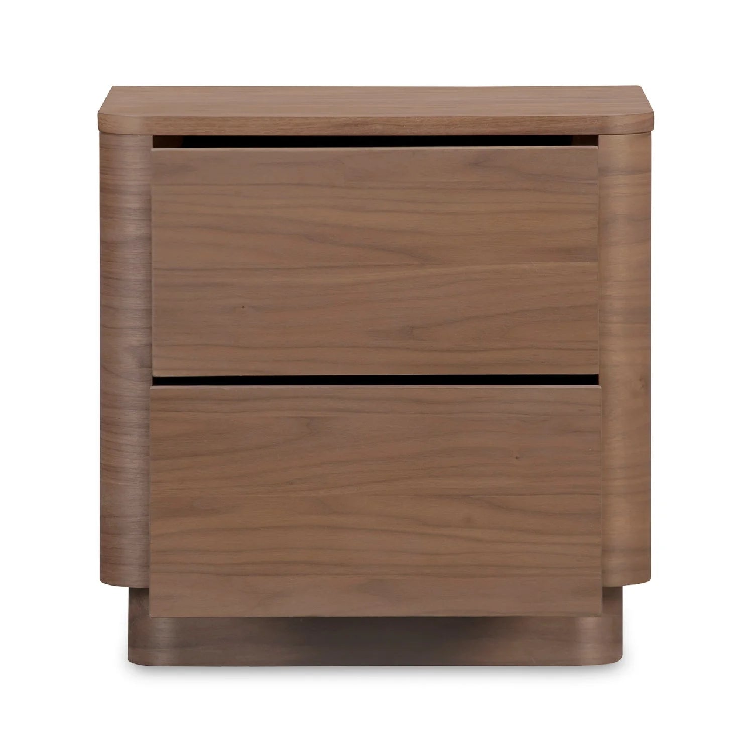 Luxury Modern Round Off 2-Drawer Nightstand European Style for Villa