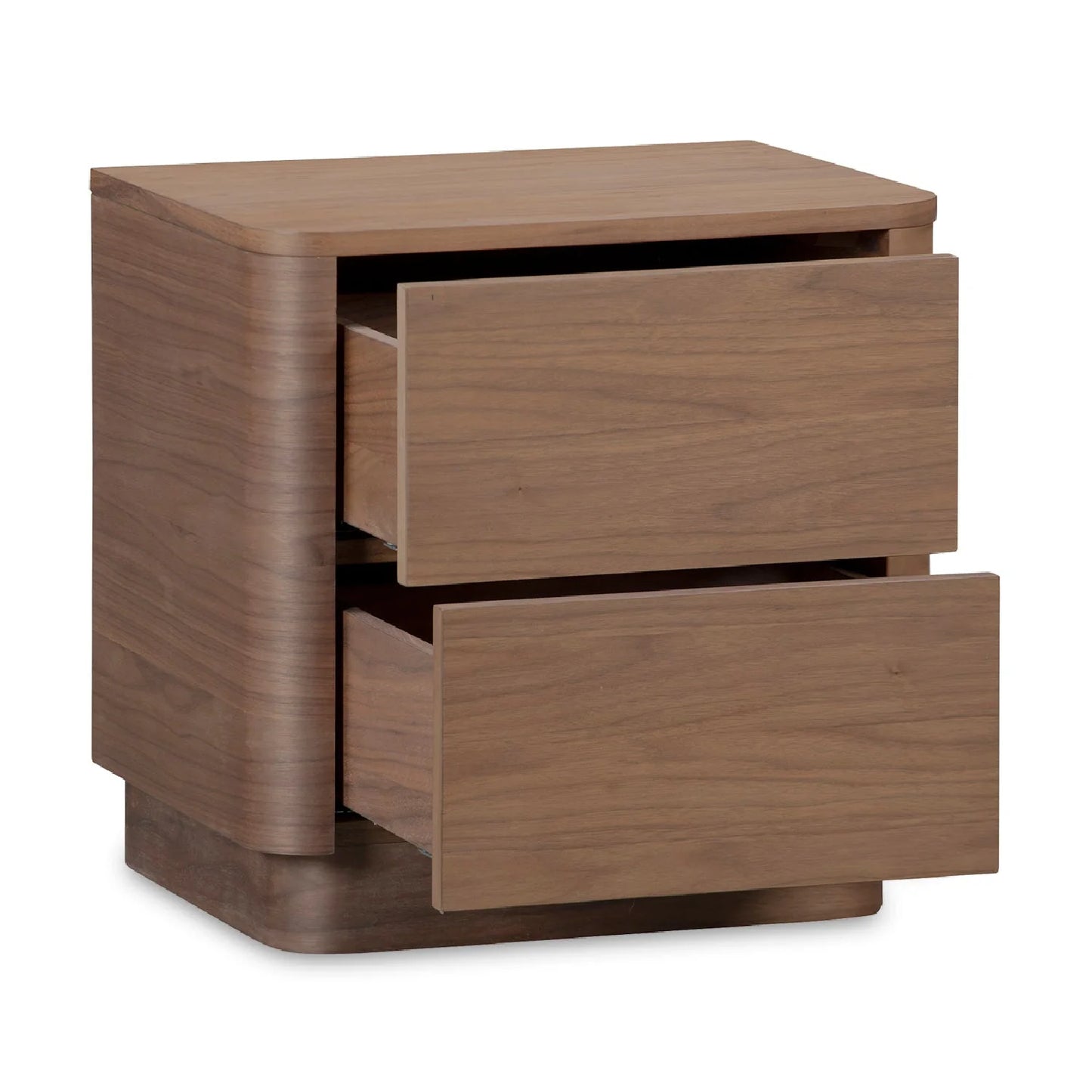 Luxury Modern Round Off 2-Drawer Nightstand European Style for Villa