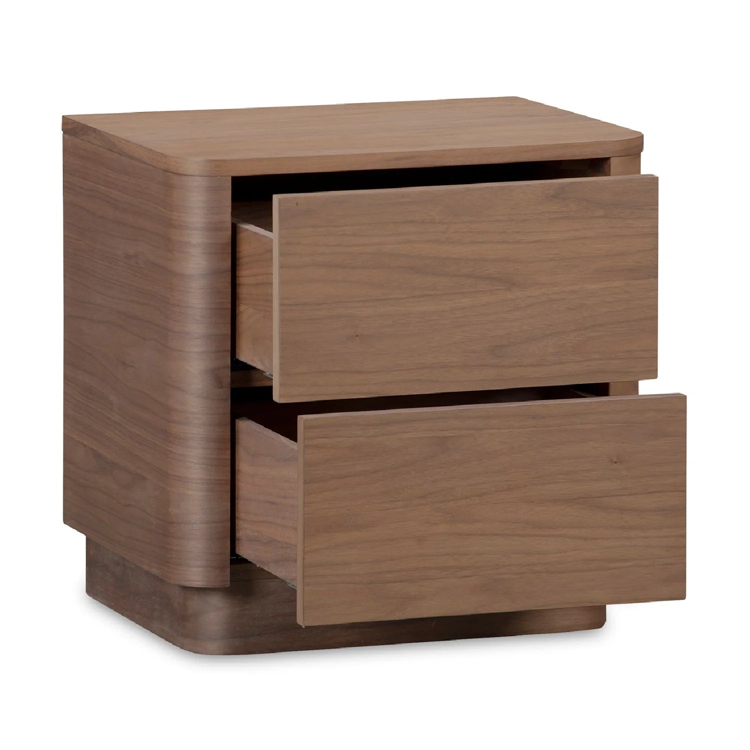 Luxury Modern Round Off 2-Drawer Nightstand European Style for Villa