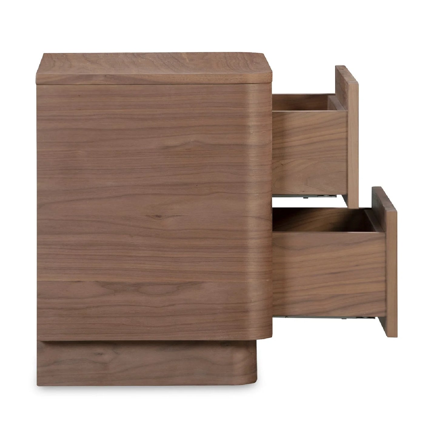 Luxury Modern Round Off 2-Drawer Nightstand European Style for Villa