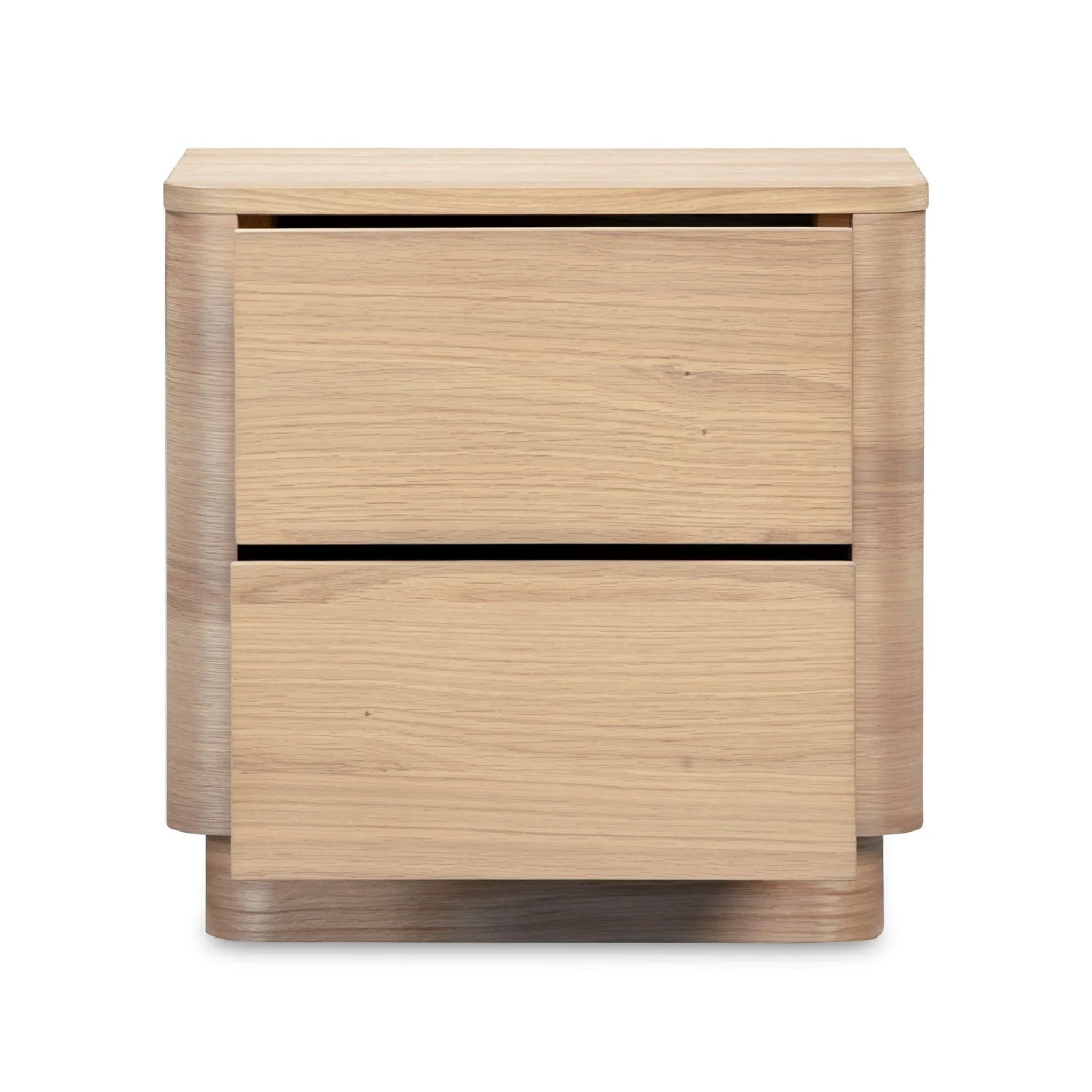 Luxury Modern Round Off 2-Drawer Nightstand European Style for Villa