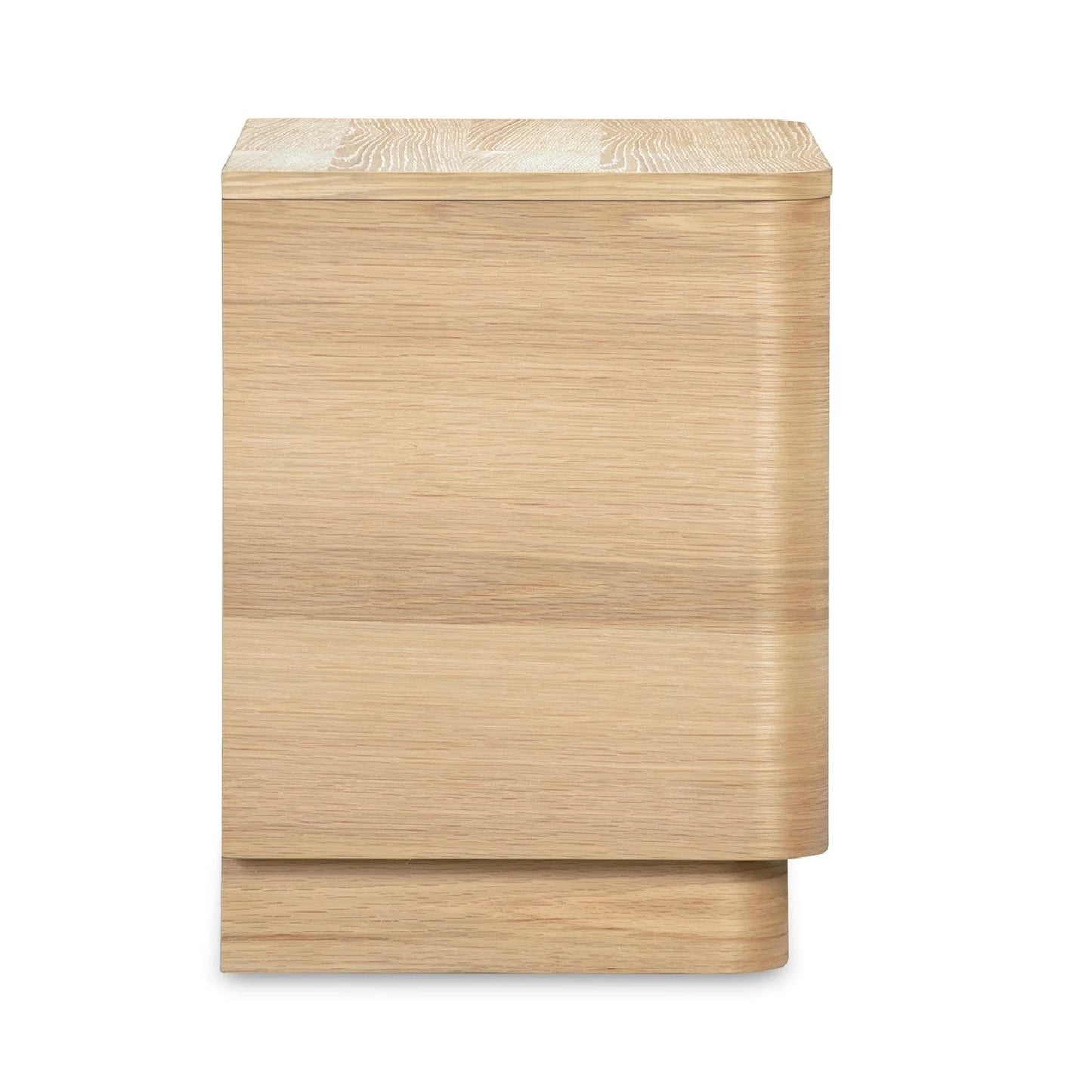 Luxury Modern Round Off 2-Drawer Nightstand European Style for Villa