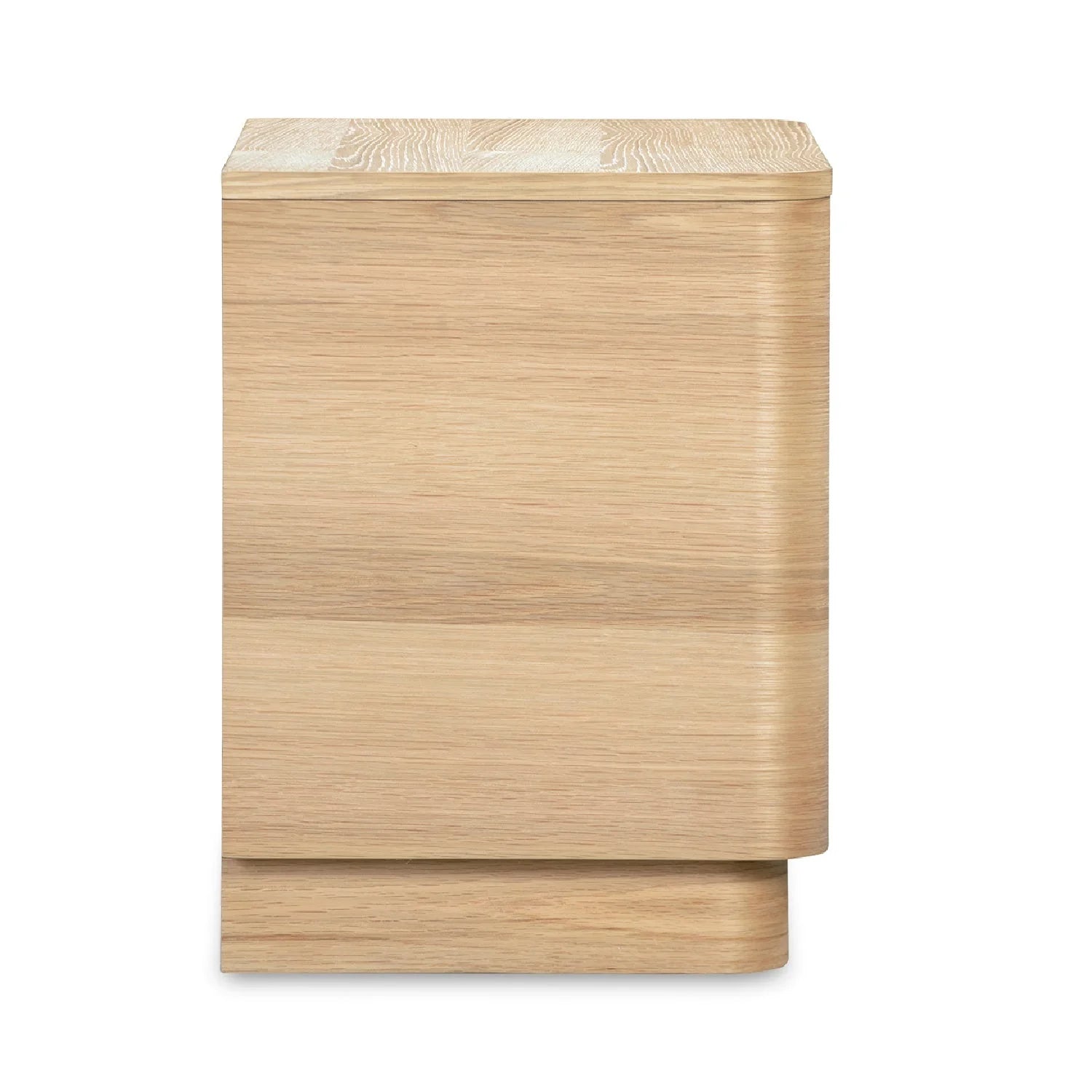 Luxury Modern Round Off 2-Drawer Nightstand European Style for Villa