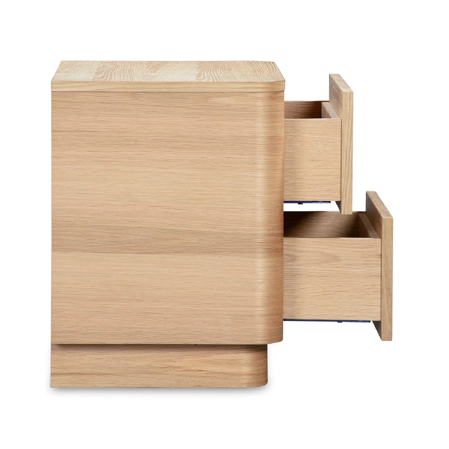 Luxury Modern Round Off 2-Drawer Nightstand European Style for Villa