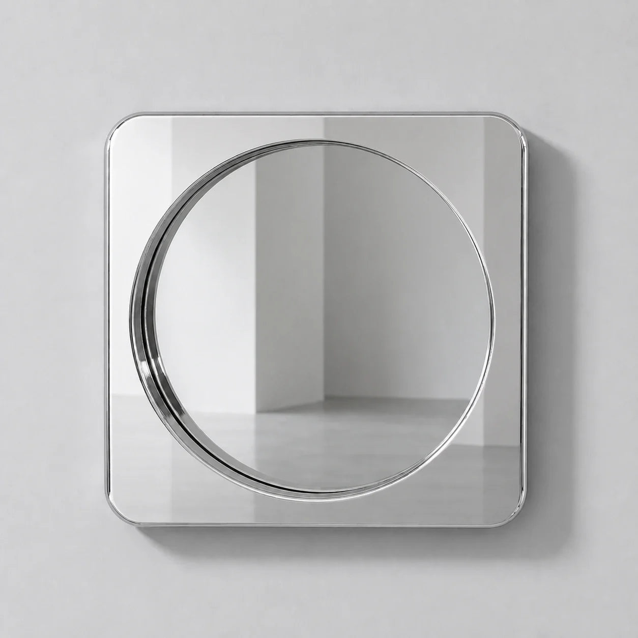 Luxury Modern Rounded Square Mirror European Style for Villa