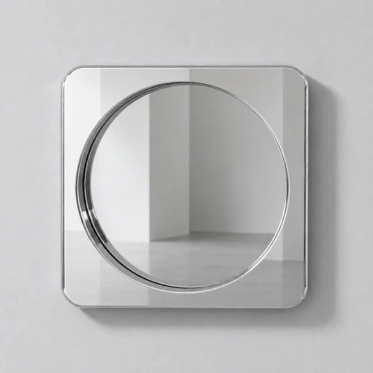 Luxury Modern Rounded Square Mirror European Style for Villa