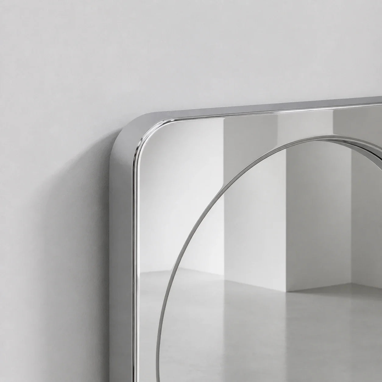 Luxury Modern Rounded Square Mirror European Style for Villa