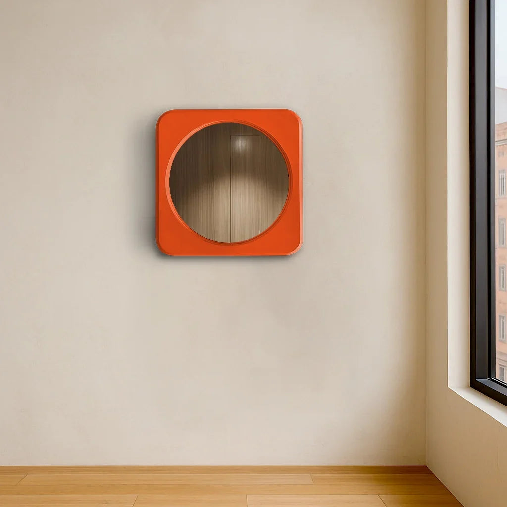 Luxury Modern Rounded Square Mirror European Style for Villa