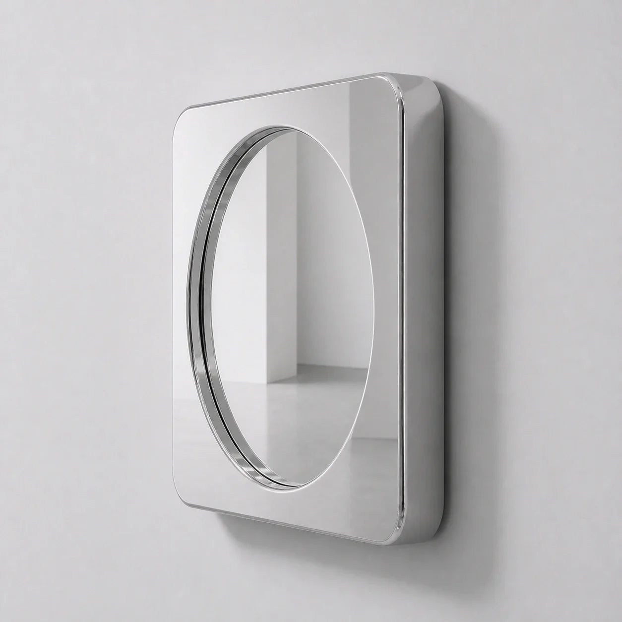 Luxury Modern Rounded Square Mirror European Style for Villa
