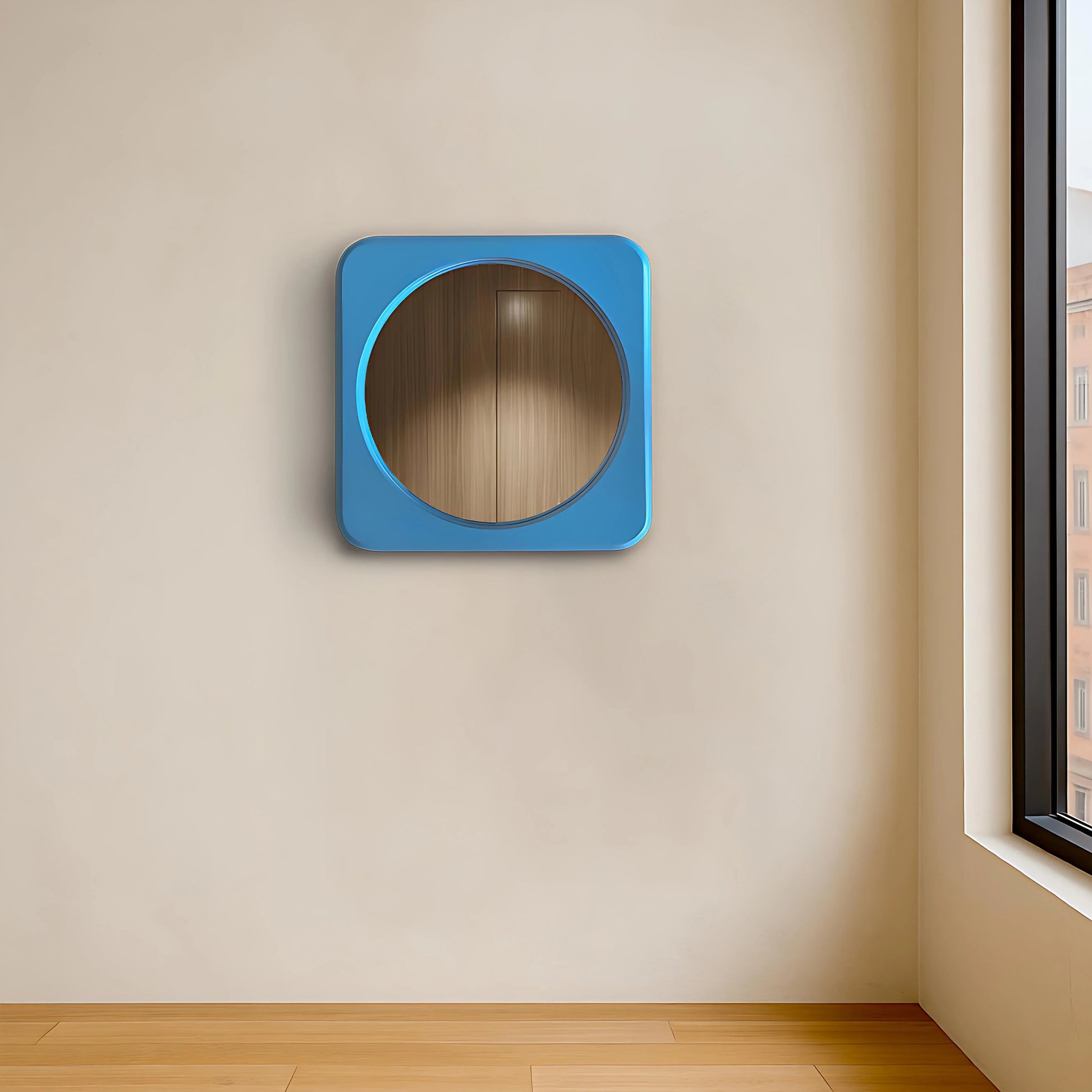 Luxury Modern Rounded Square Mirror European Style for Villa