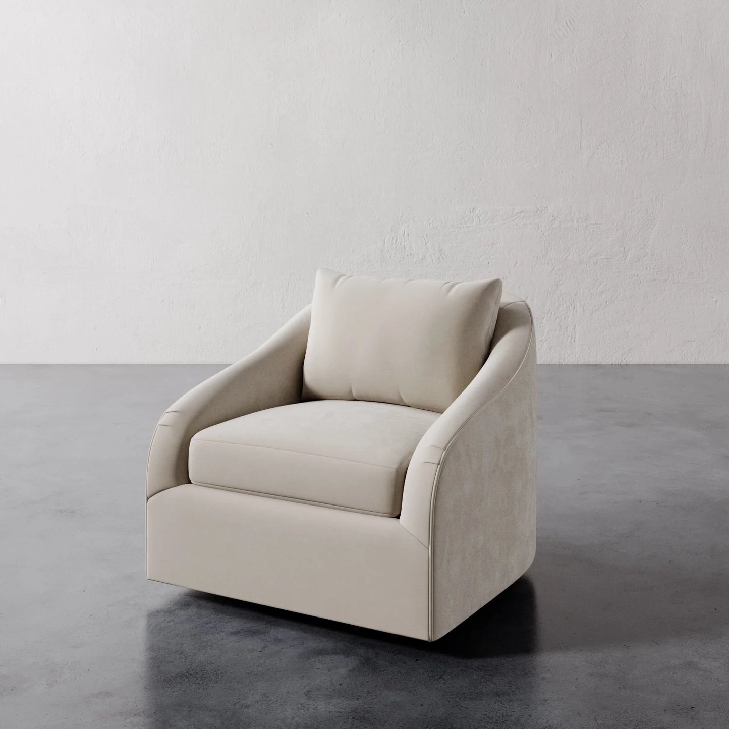 Luxury Modern Rousseau Swivel Chair European Style for Villa