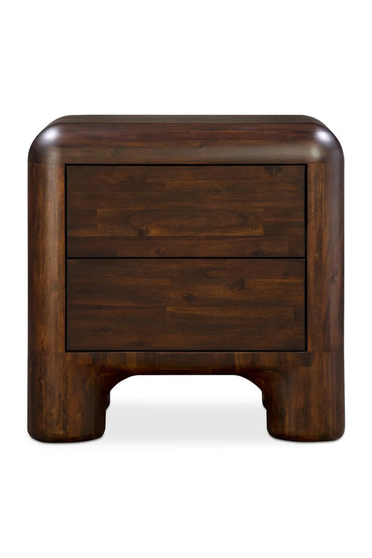 Luxury Modern Rowan 2-Drawer Nightstand European Style for Villa