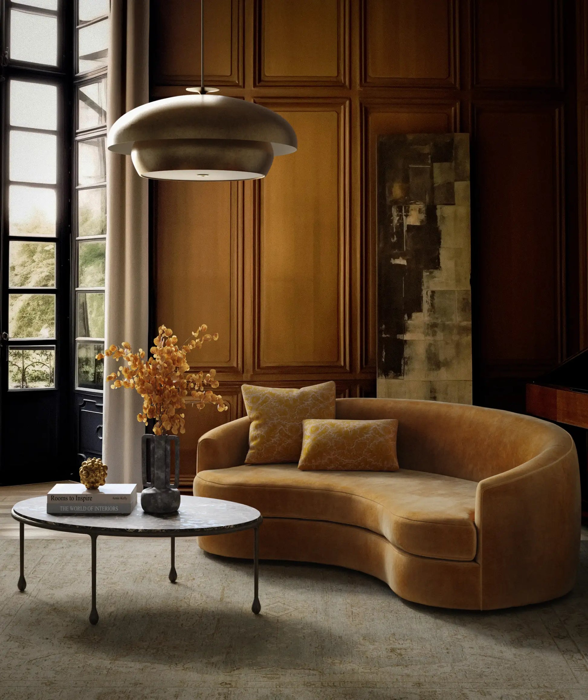 Luxury Modern Rulmann Sofa European Style for Villa
