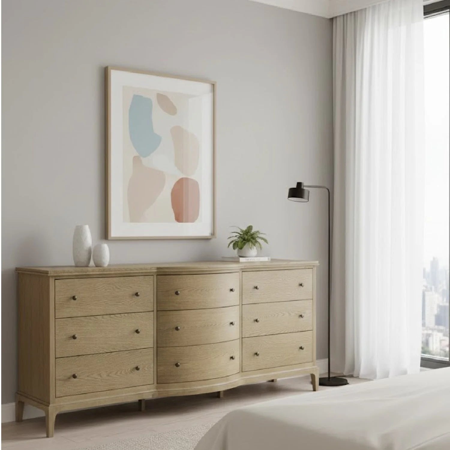 Luxury Modern Sadie 9-Drawer Dresser European Style for Villa