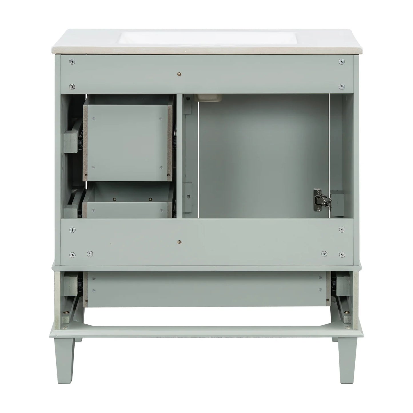 Luxury Modern Sage Green Bathroom Vanity European Style for Villa