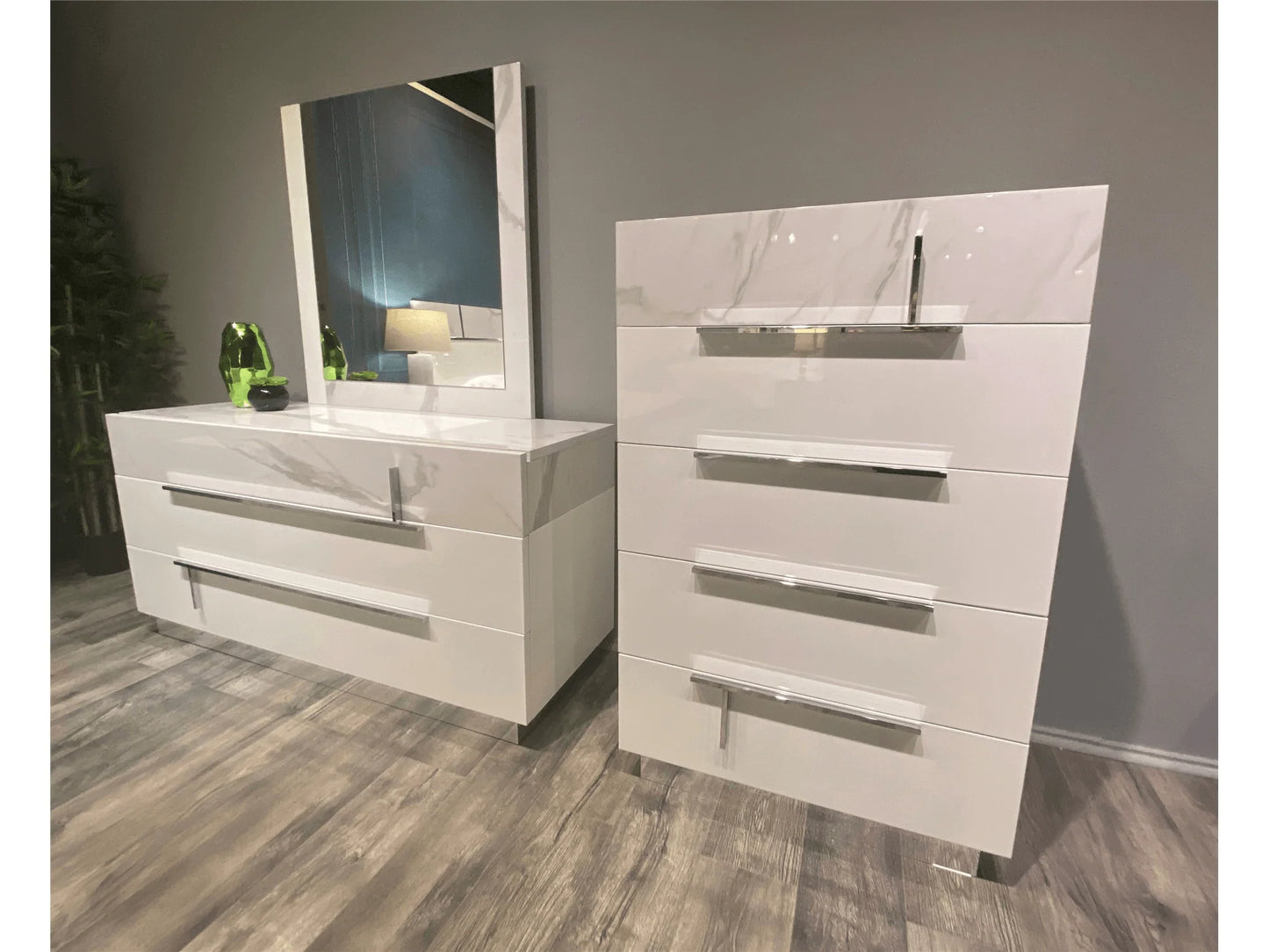 Luxury Modern Sammy Bedroom Set European Style for Villa