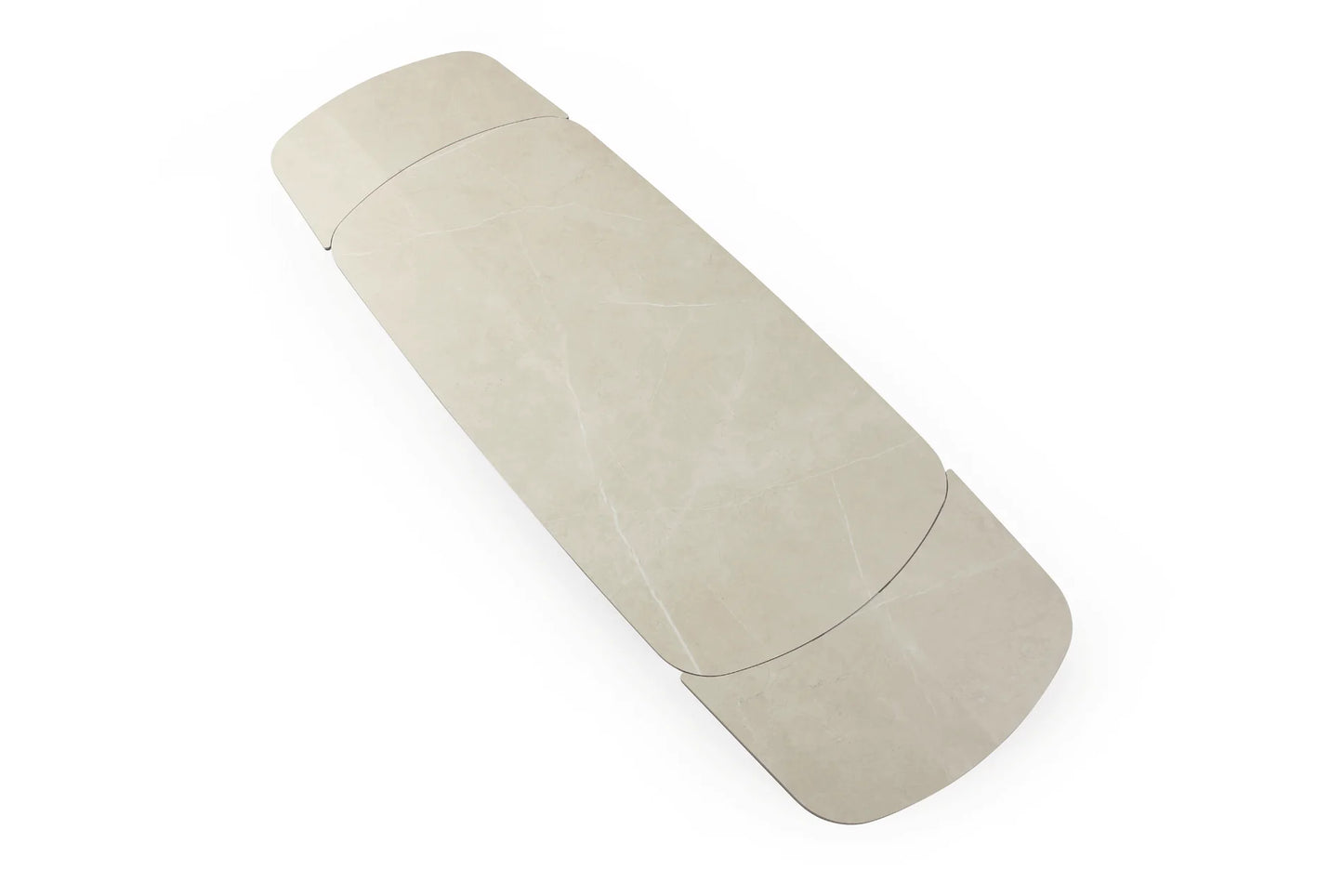 Luxury Modern Sandy Extendable Dining Table European Style for Villa
