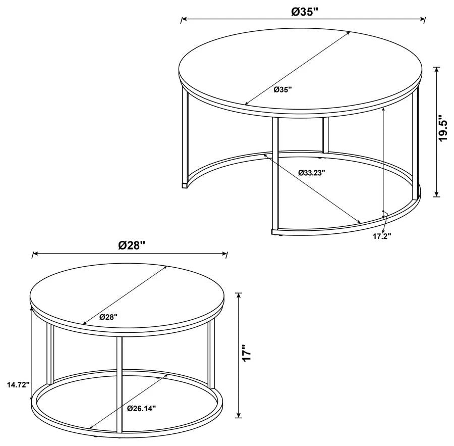 Luxury Modern Sasha Coffee Table European Style for Villa