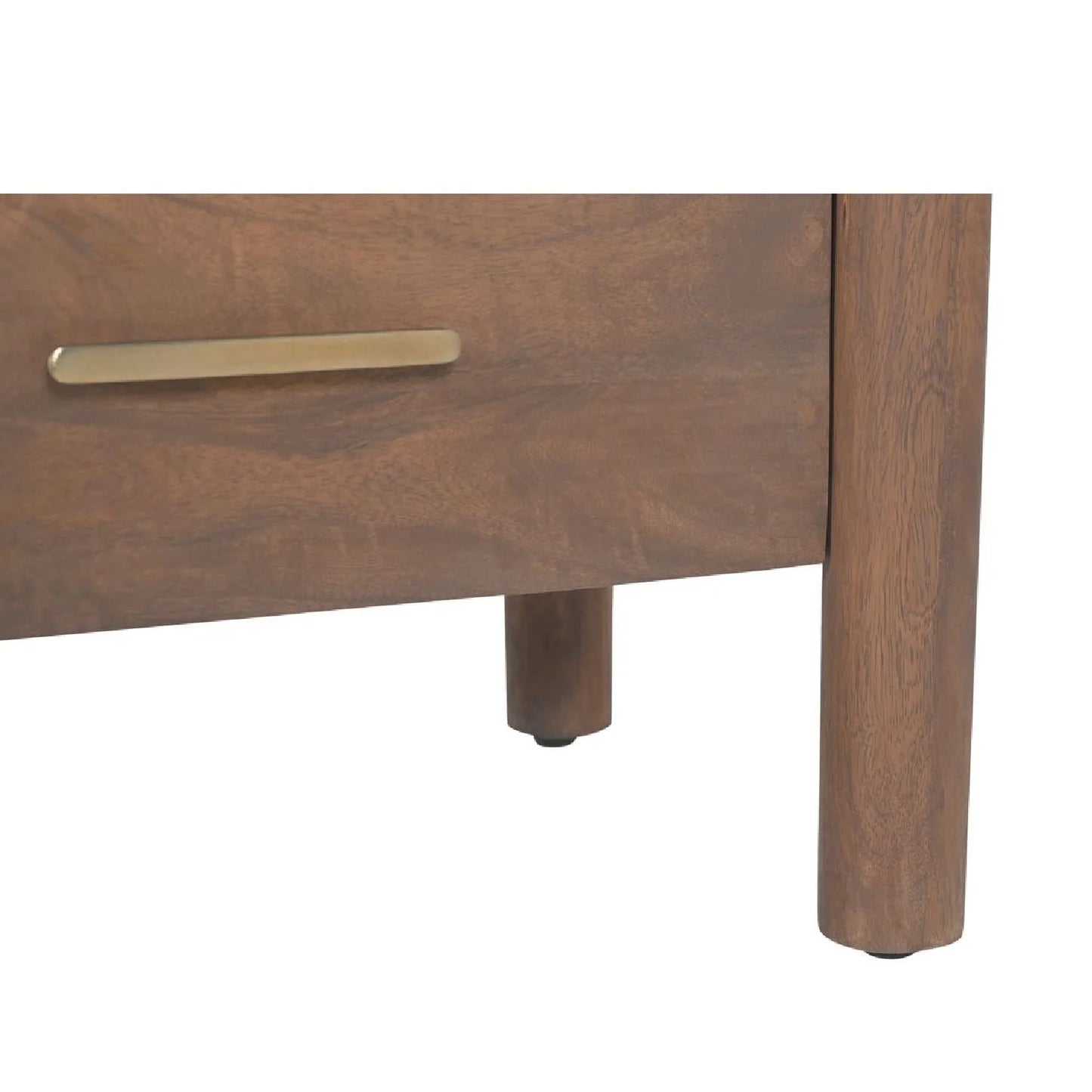 Luxury Modern Scalloped-Edge 2-Drawer Nightstand European Style for Villa