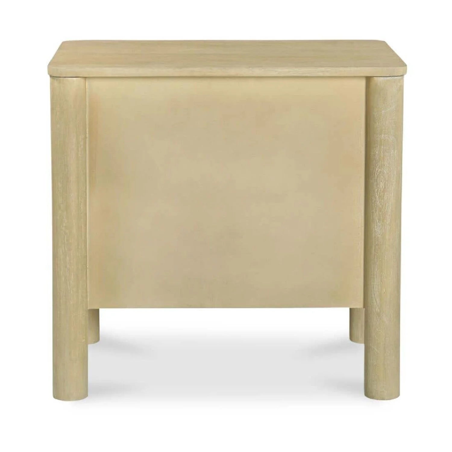 Luxury Modern Scalloped-Edge 2-Drawer Nightstand European Style for Villa