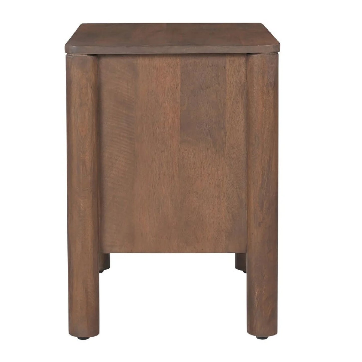 Luxury Modern Scalloped-Edge 2-Drawer Nightstand European Style for Villa
