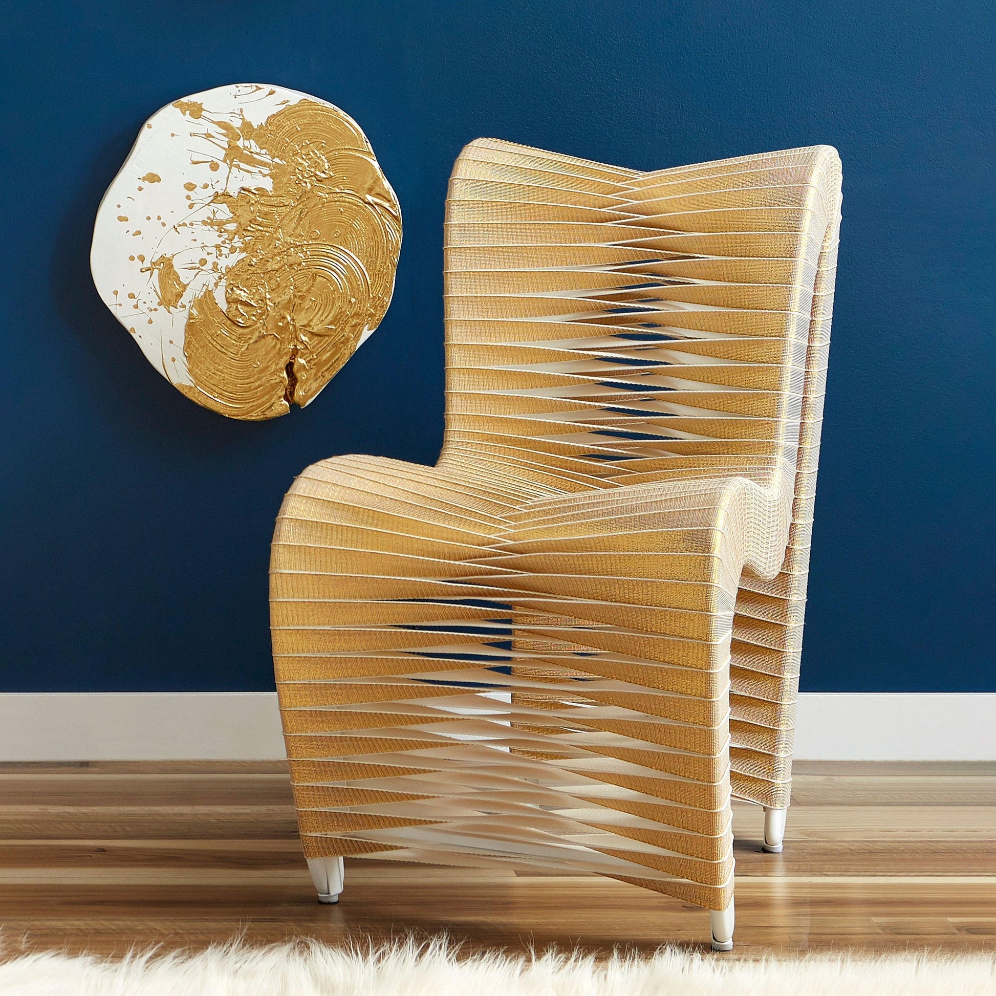 Luxury Modern Seat Belt Dining Chair European Style for Villa