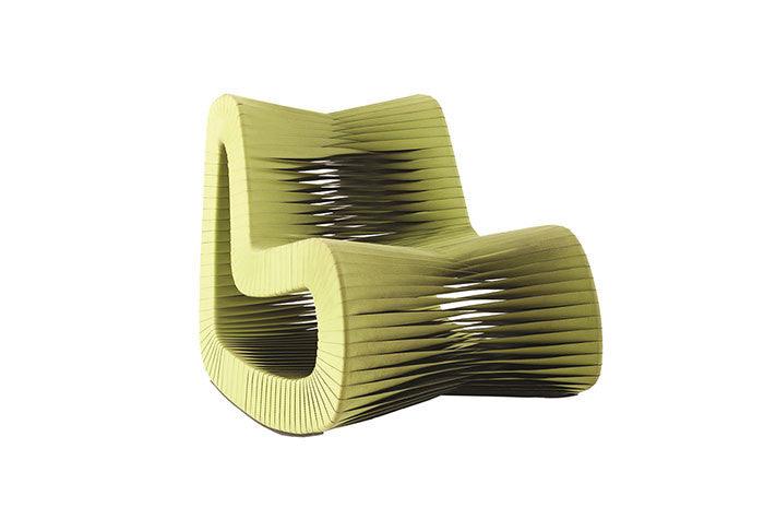 Luxury Modern Seat Belt Rocking Chair European Style for Villa