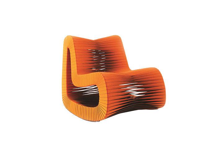 Luxury Modern Seat Belt Rocking Chair European Style for Villa