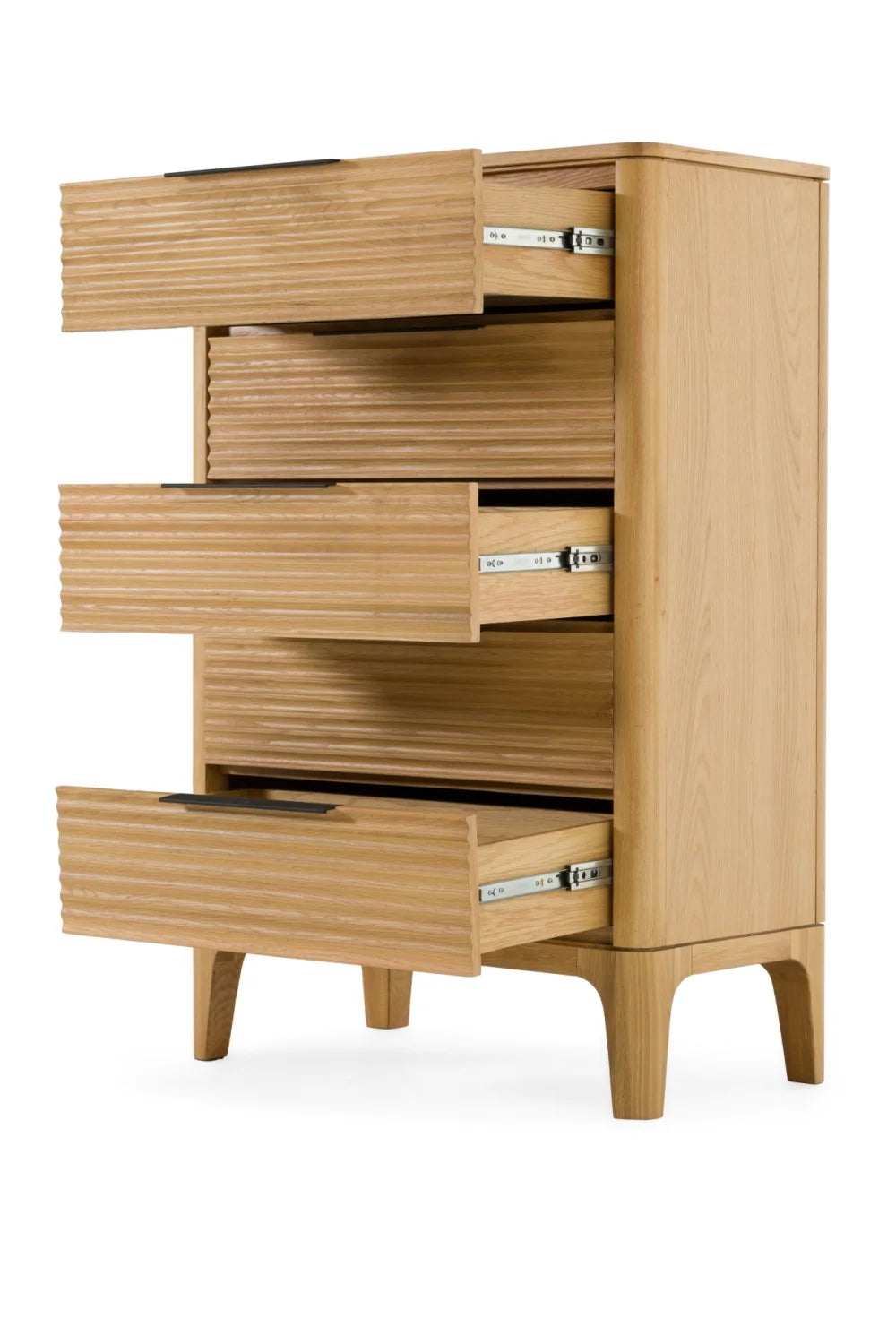 Luxury Modern Seattle Oak 5-Drawer Chest European Style for Villa