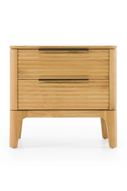 Luxury Modern Seattle Solid Oak Nightstand European Style for Villa