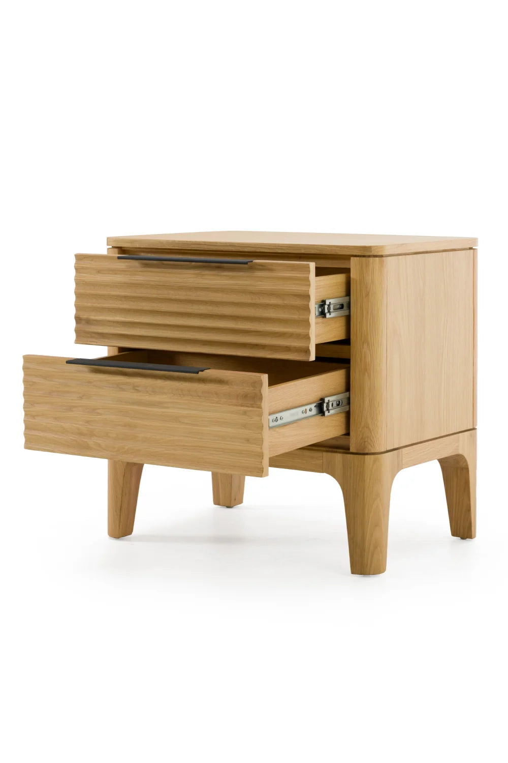 Luxury Modern Seattle Solid Oak Nightstand European Style for Villa