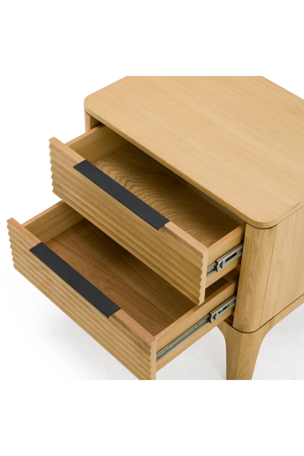Luxury Modern Seattle Solid Oak Nightstand European Style for Villa