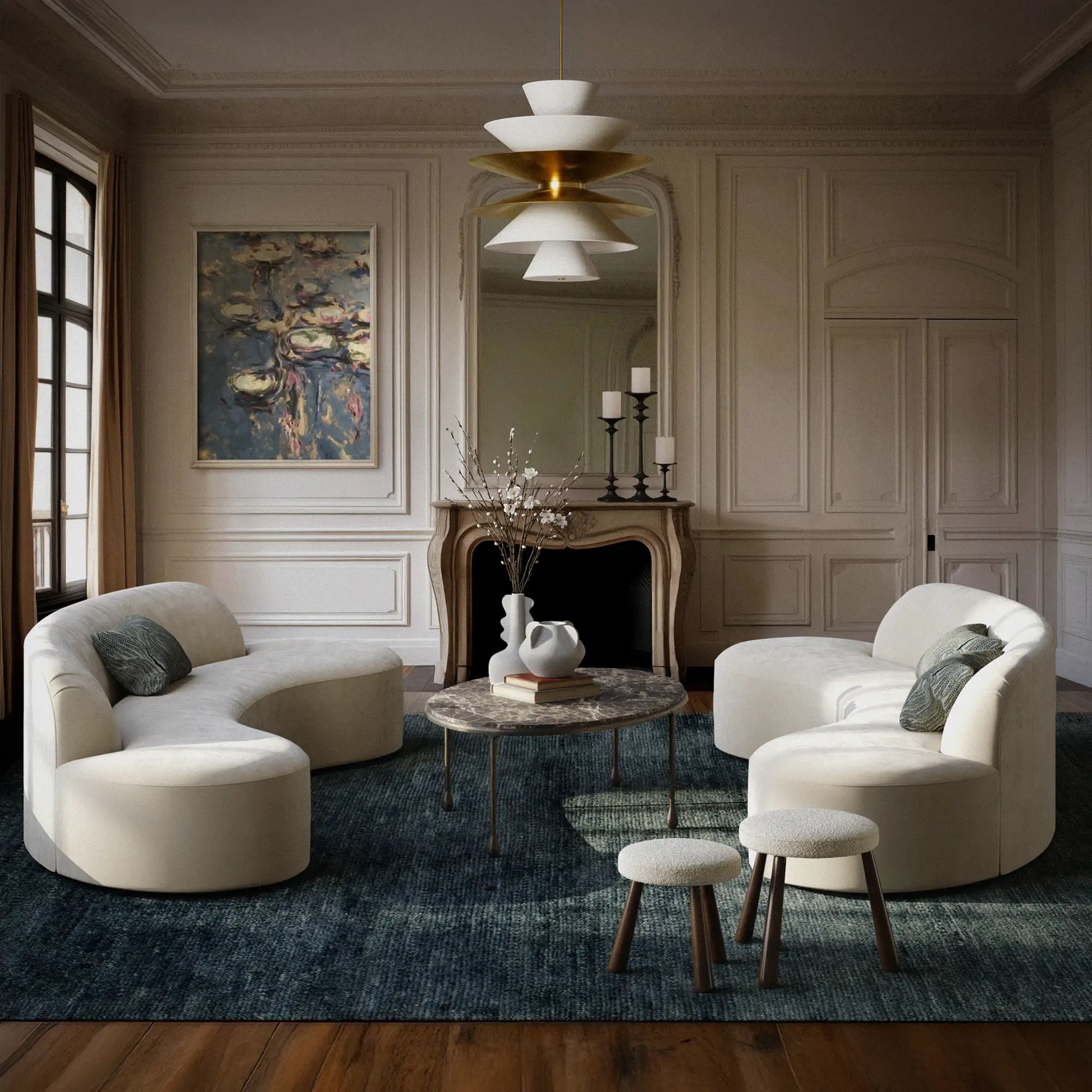 Luxury Modern Selune Sofa European Style for Villa
