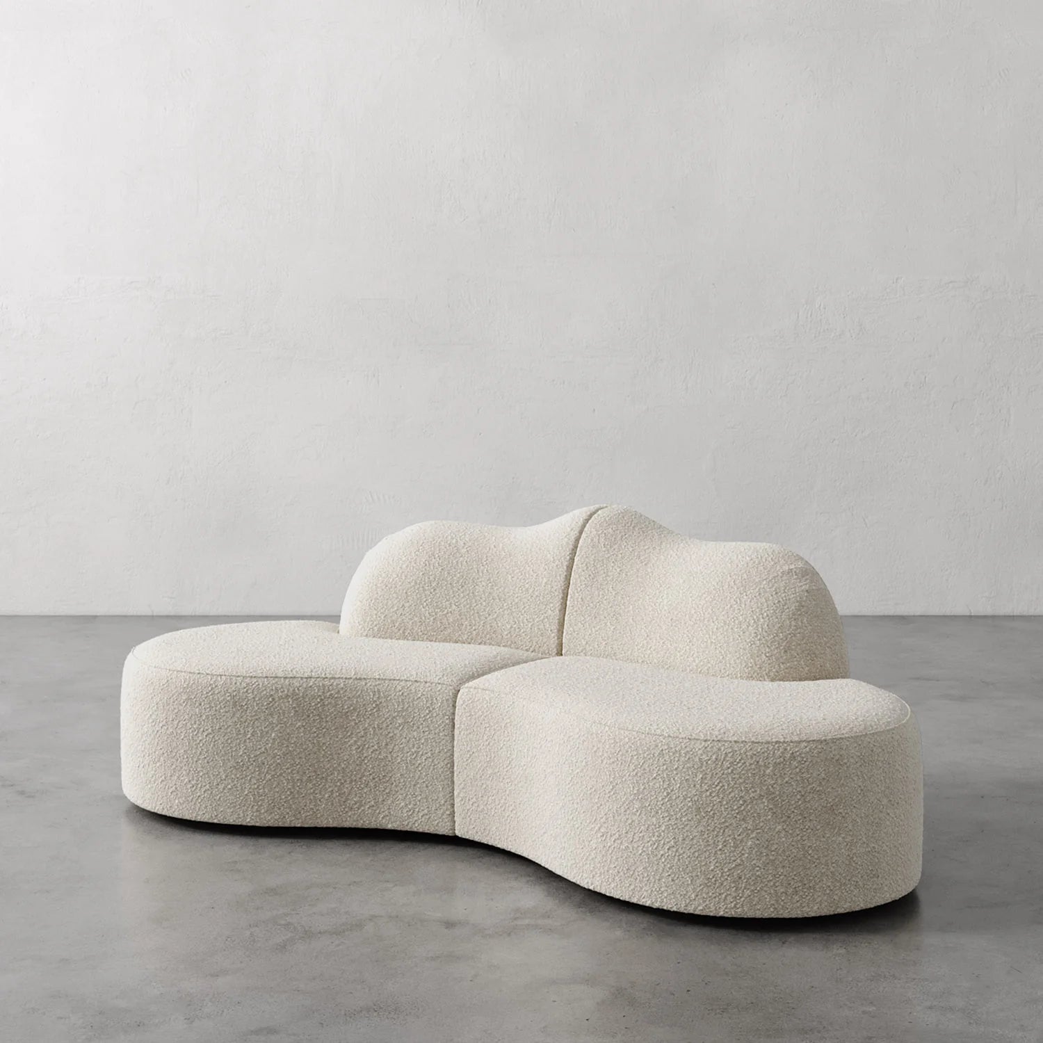 Luxury Modern Serpentine Sectional Sofa European Style for Villa