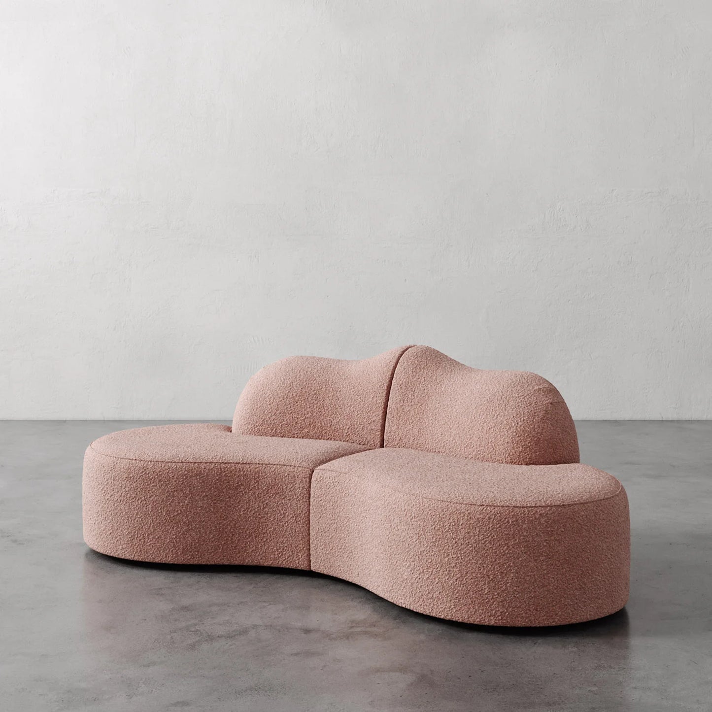 Luxury Modern Serpentine Sectional Sofa European Style for Villa