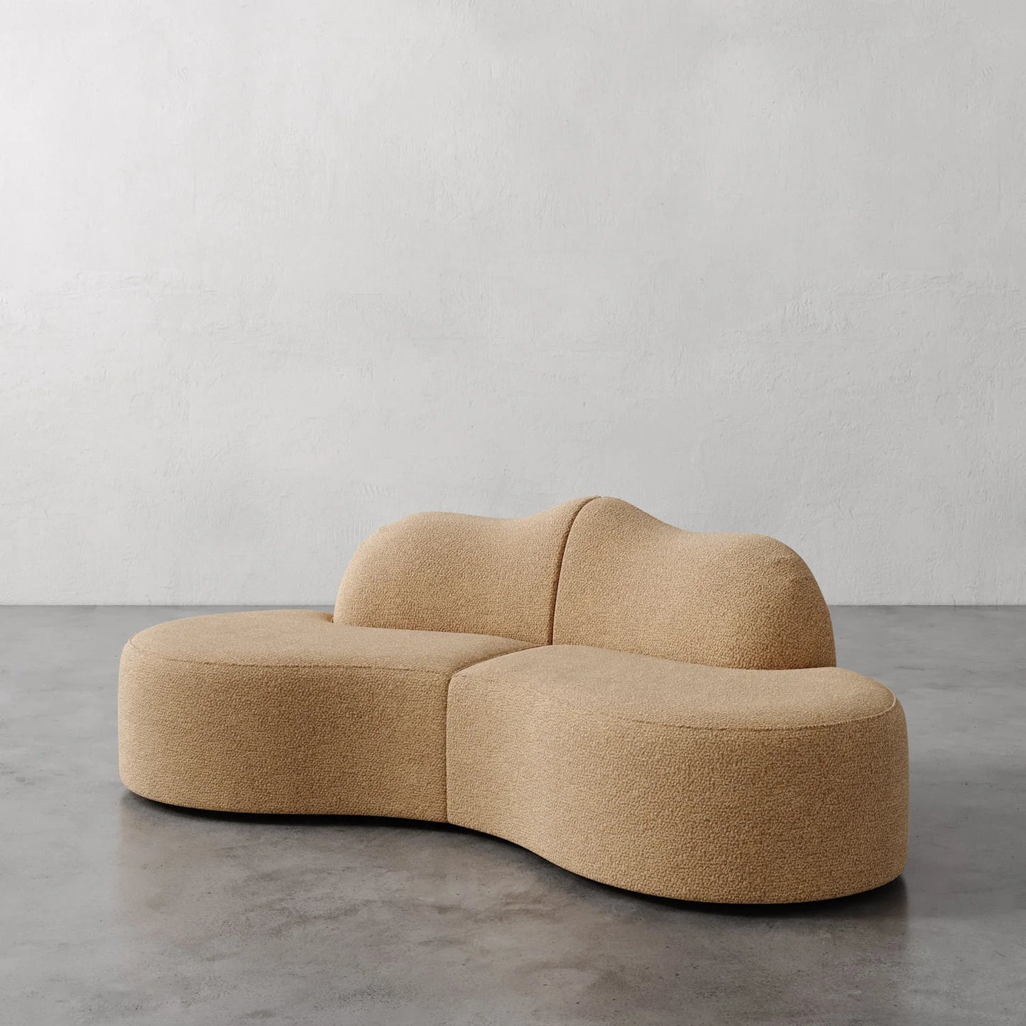 Luxury Modern Serpentine Sectional Sofa European Style for Villa
