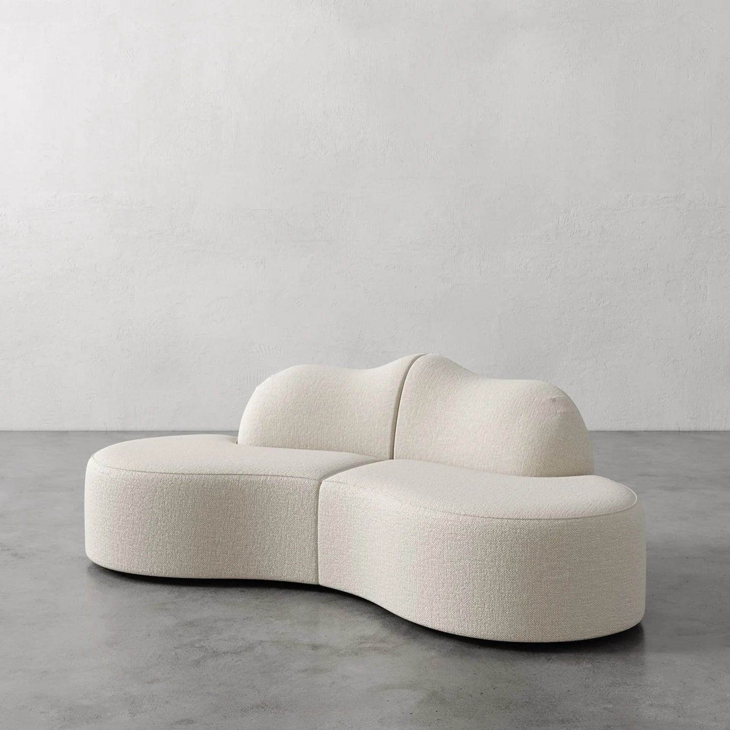 Luxury Modern Serpentine Sectional Sofa European Style for Villa